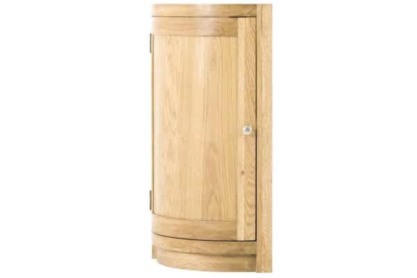 Contemporary Oak Curved Base Left