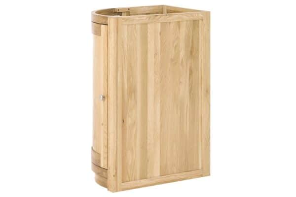 Contemporary Oak Curved Base Left