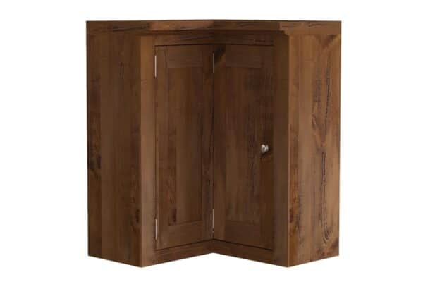 Rustic Pine Corner Wall Unit