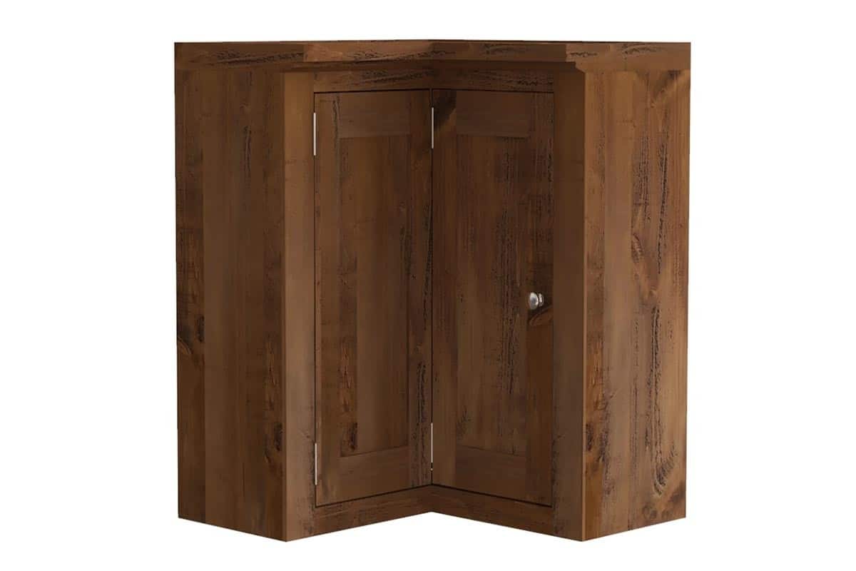 Rustic Pine Corner Wall Unit - Image 3