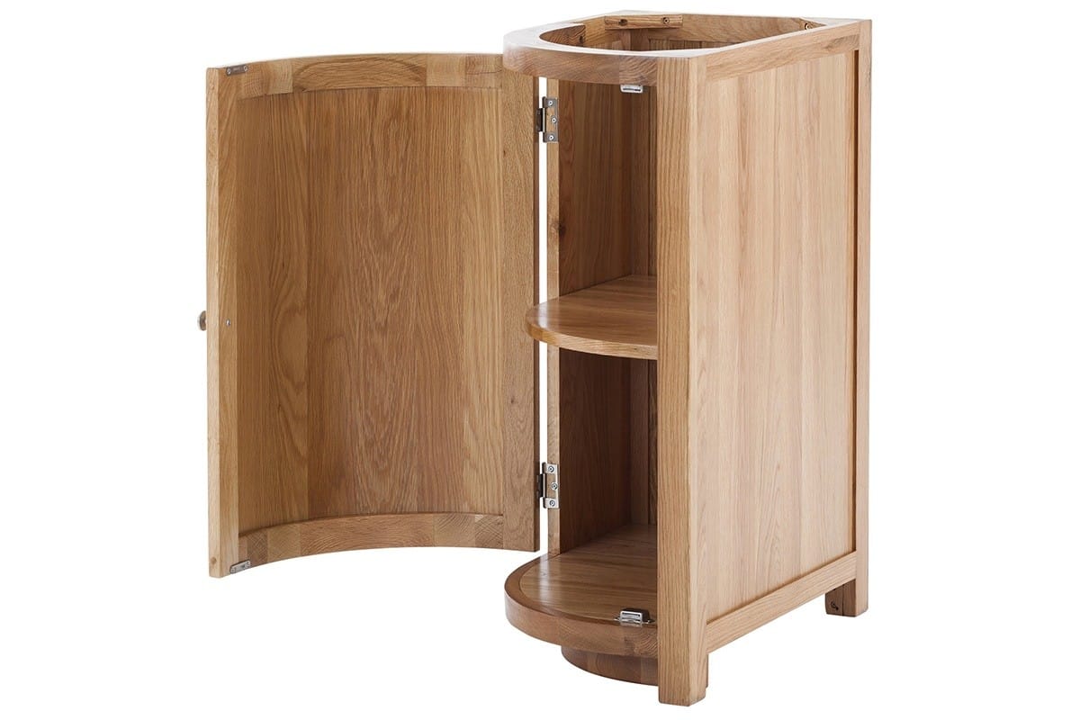 Contemporary Oak Curved Base Left - Image 3
