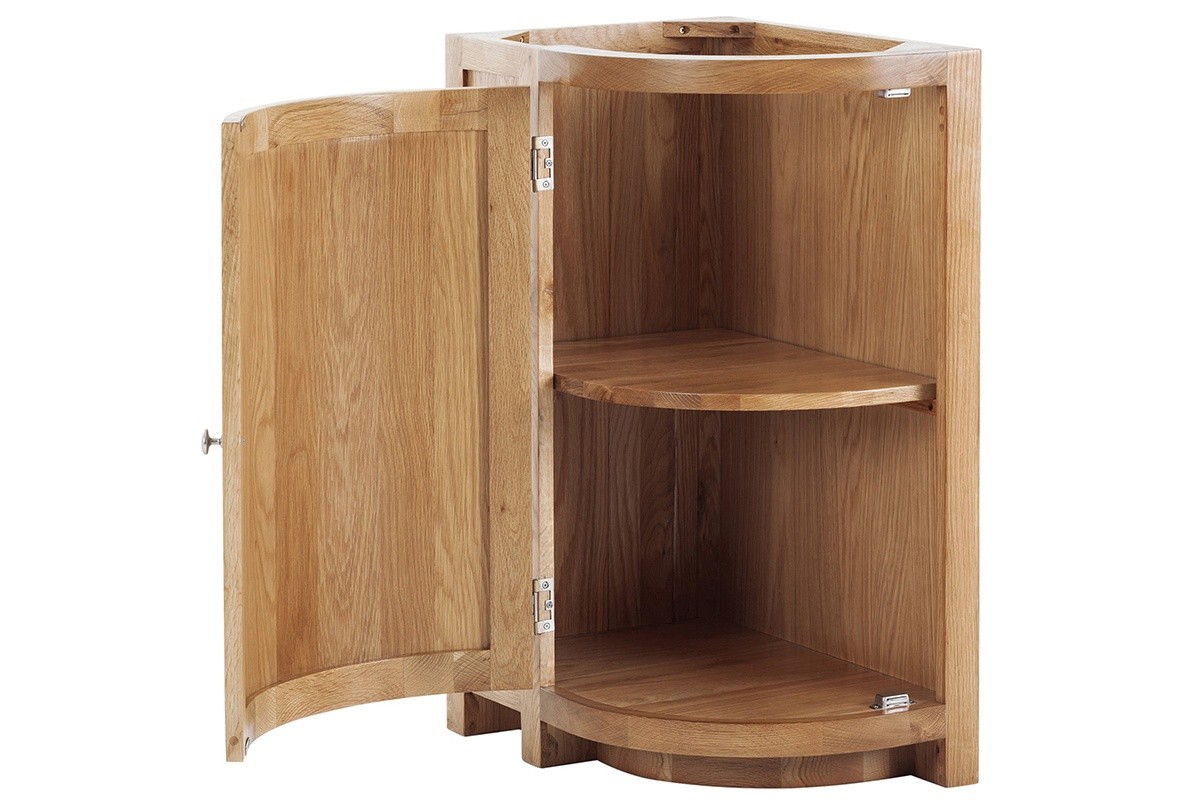Contemporary Oak Curved Base Left - Image 4