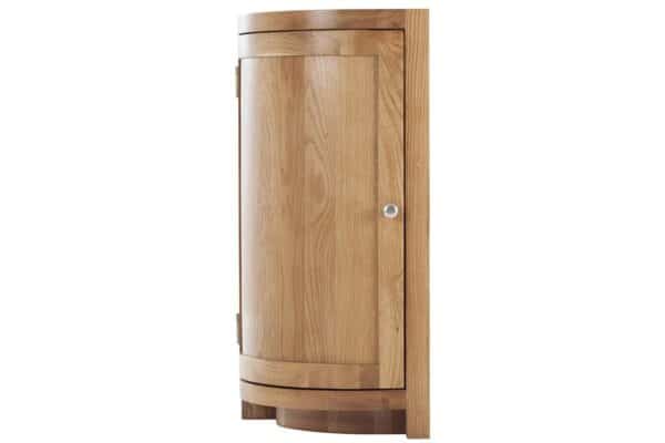 Contemporary Oak Curved Base Left